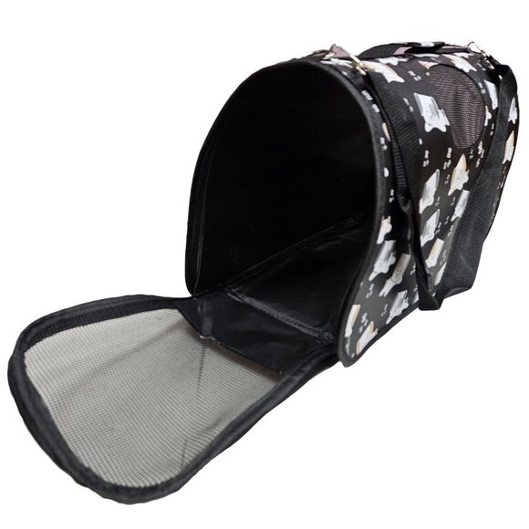 Pet Carrier for Cat, Dog or Other Pets, Sleepy Puppies Print - Picture 3 of 6